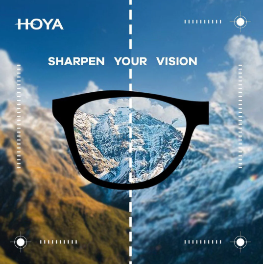 Seeing clearly with HOYA Vision Care lenses.